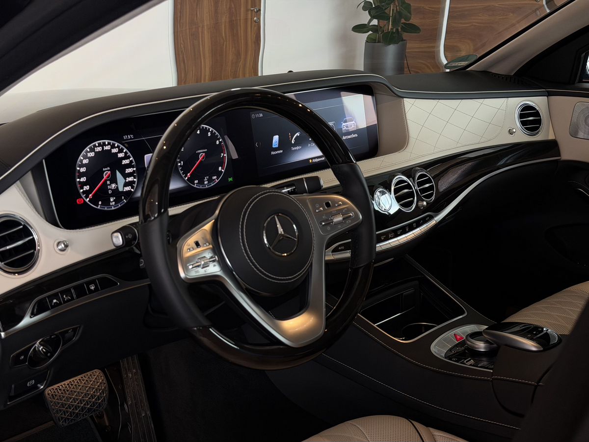 Mercedes-Benz S-Класс VI (W222, C217) Рестайлинг 600 Long Guard 6.0 AT (530 л.с.)